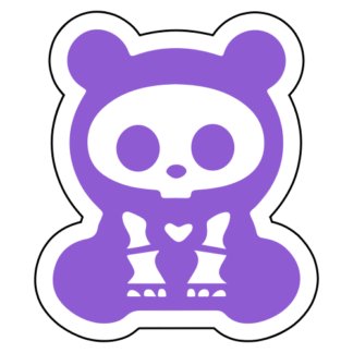 X-Ray Panda Sticker (Lavender)